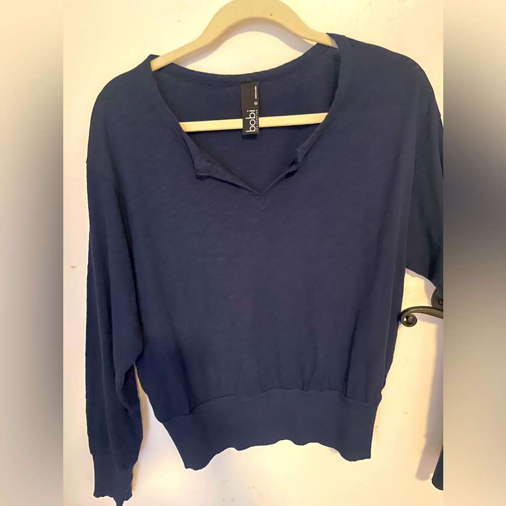 Bobi Los Angeles size small navy blue Long sleeve nwot from Evereve